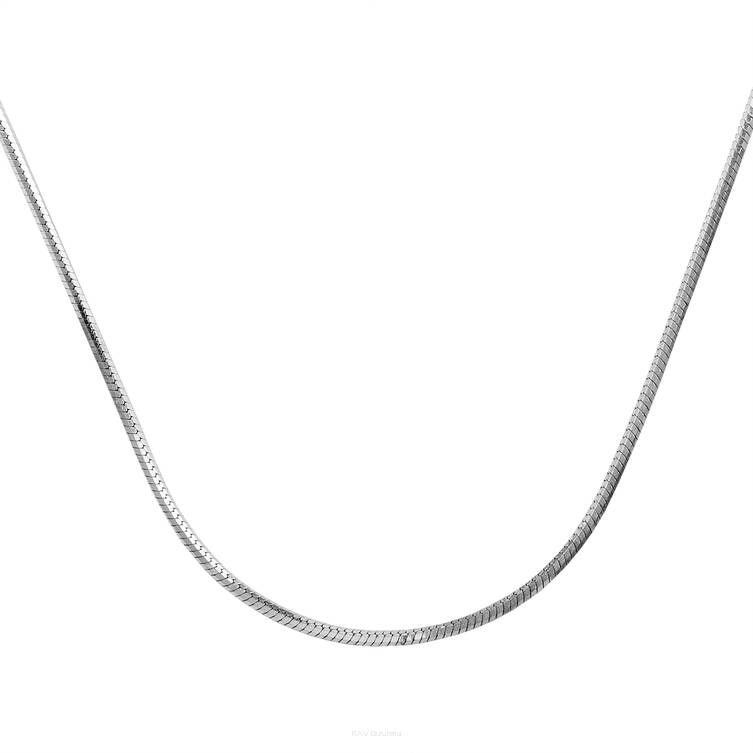 ŁAŃCUSZEK SREBRNY PR925 ŻMIJKA 60CM-0,9MM