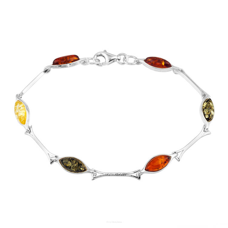 BRANSOELTA SREBRNA Z BURSZTYNEM