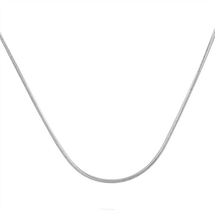 ŁAŃCUSZEK SREBRNY PR925 ŻMIJKA 50CM-0,7MM